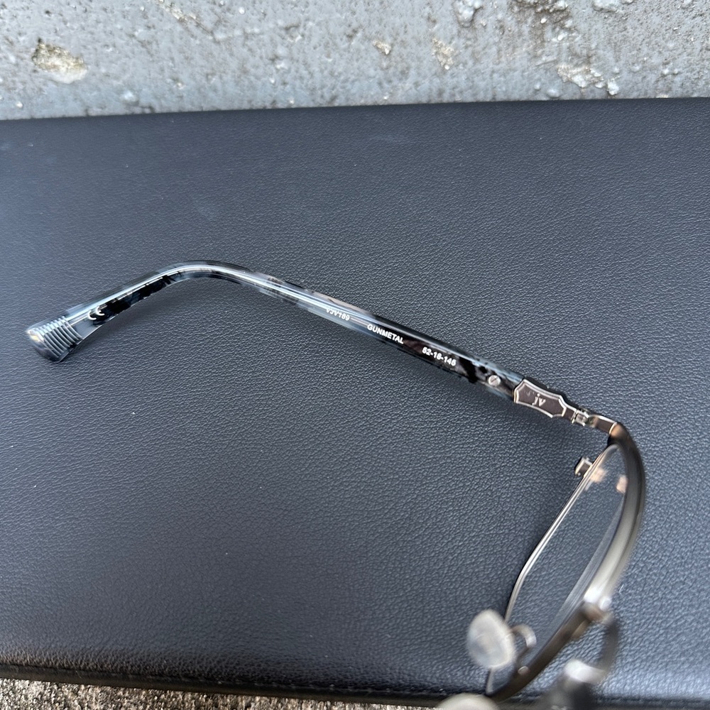 John Varvatos VJV189 52-18-145 Gunmetal Turtle Glasses - Picture 8 of 9
